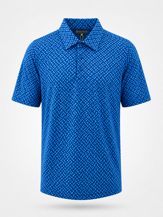 Cobalt Mesh Polo