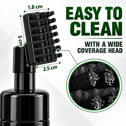 Golf club cleaning brush head dimensions and bristle detail
