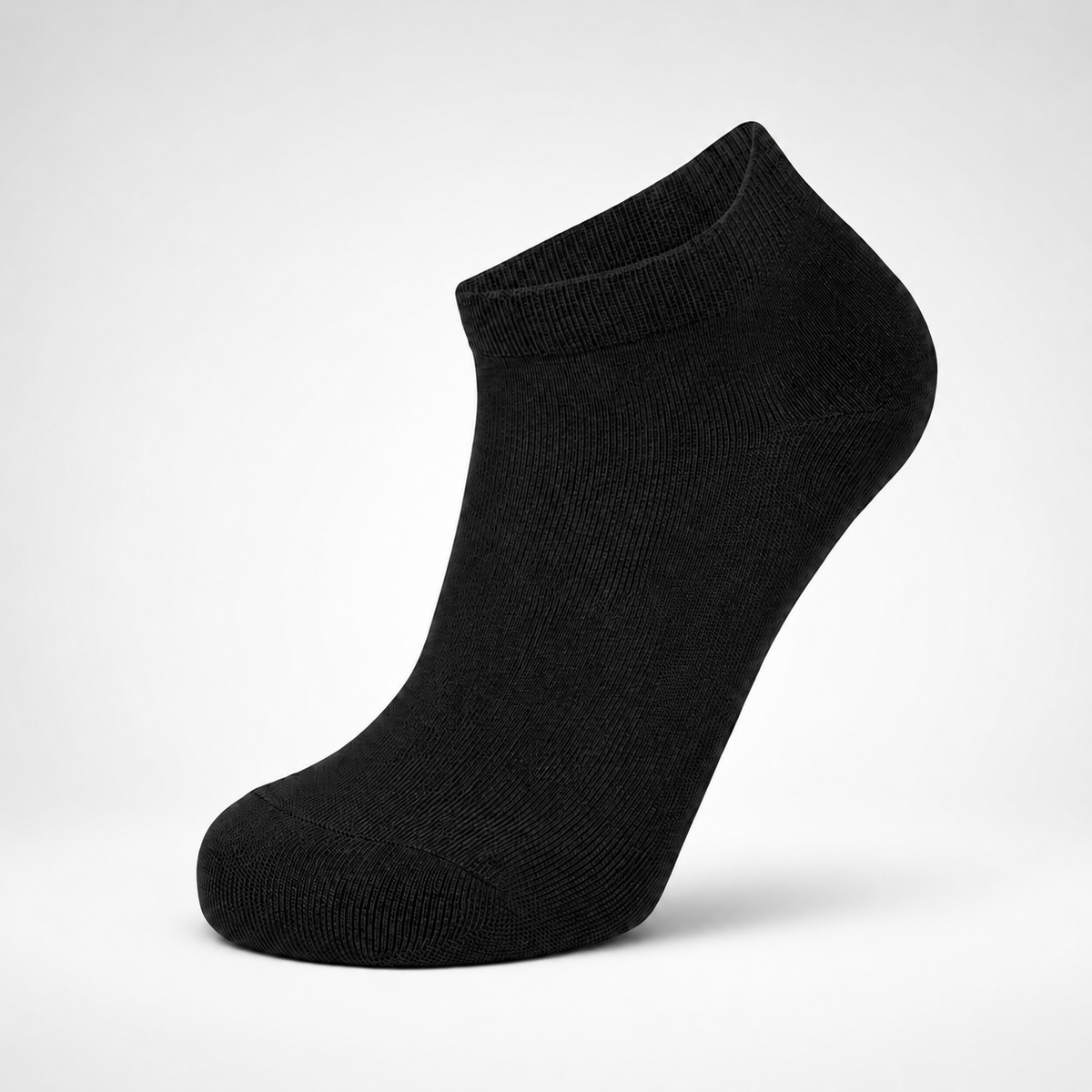 Black bamboo-blend ankle sock product view